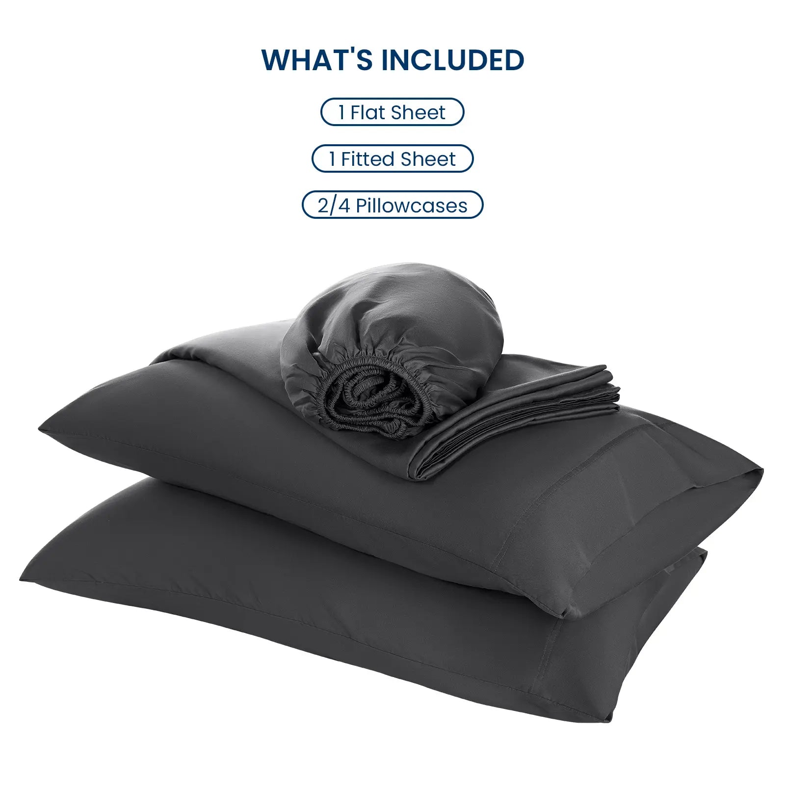 Shilucheng Bamboo Sheets Set 4/6 Pc,Cooling Breathable & Hotel Luxury Super Silky Soft, 16'' Deep Pocket, Wrinkle, Fade Resistant Springtok