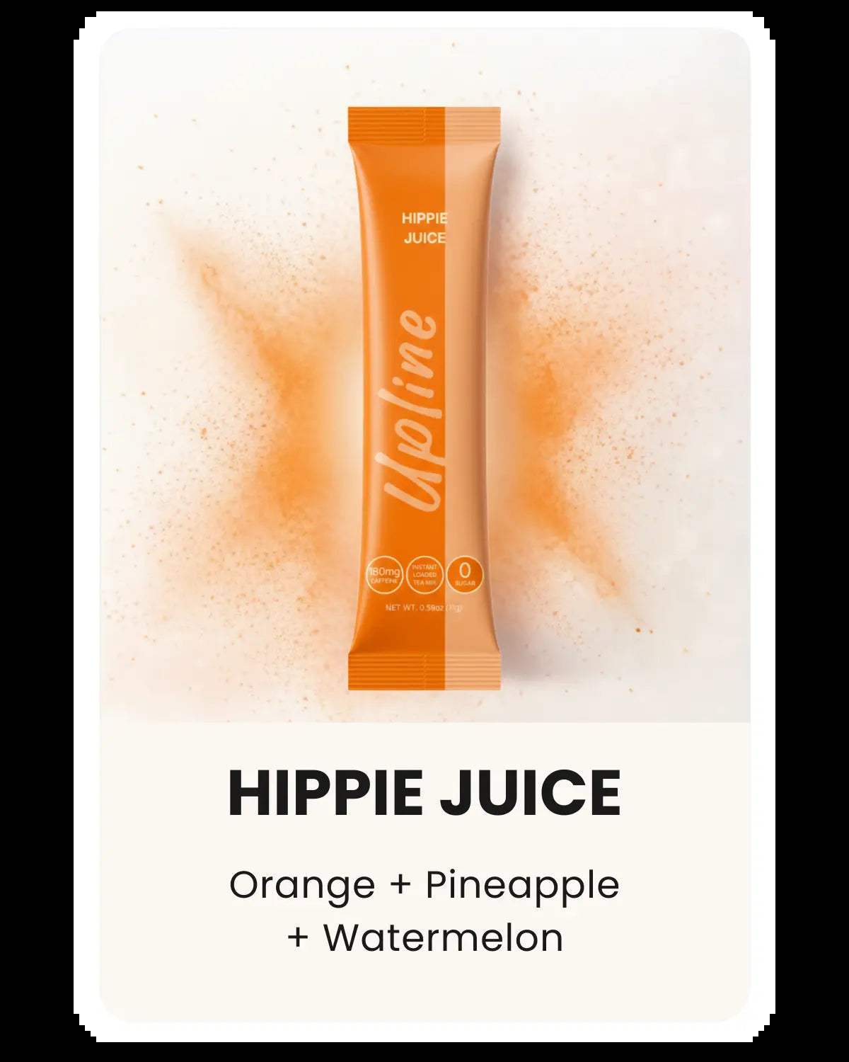 Upline Instant Loaded Tea Mix - Single Pack Multi Flavor, High Caffeine Content, Low Calorie, Low Carb, Sugar-Free, Aspartame-Free, Lightly Carbonated